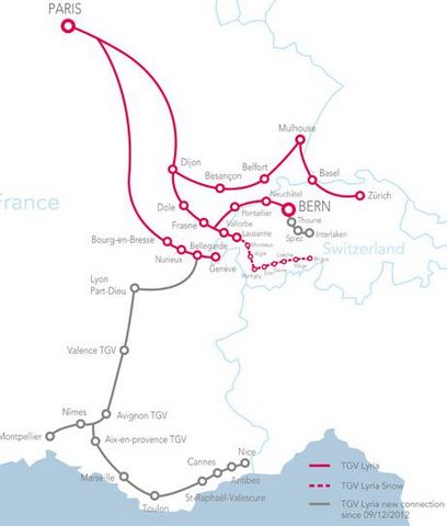 Plan TGV Lyria